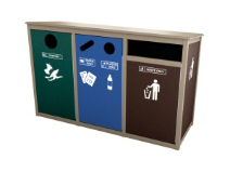 Triple Slim N2-Sherwood Front Load - Reverse Vail (6 Symbols) - Waste Receptacle