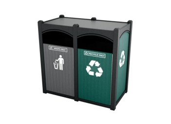 Double - Front load - (4 symbols) - Waste Receptacle