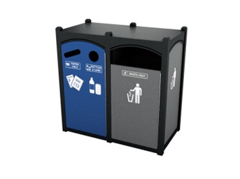 Double Slim - Front load  - (4 symbols) -  Waste Receptacle