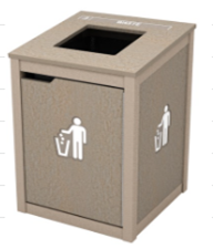 Single - Top Load-  Vail Top - Waste Receptacle