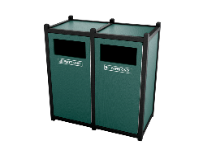 Double N1-Pioneer Front Load Waste Receptacle