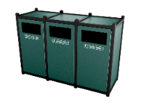 Triple N1-Pioneer Front Load Waste Receptacle