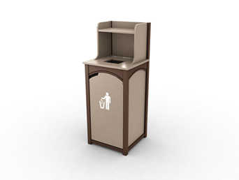 Single Top Load Recycling Bin- Waste Receptacle